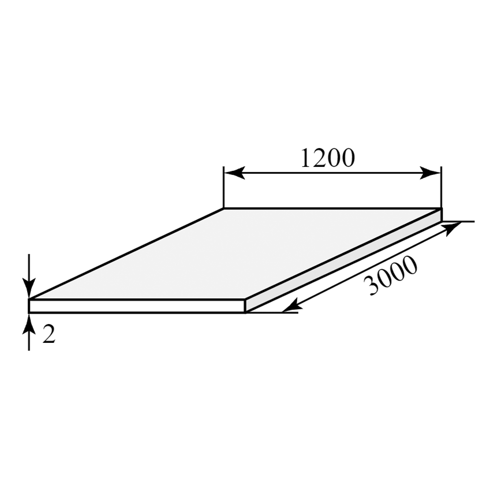 Алюминиевый рифл. лист КВИНТЕТ - 2 мм (кг)